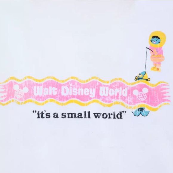 NWT Disney It's a Small World Ringer T-Shirt for Adults Disney 50th Anniversary - Picture 4 of 7
